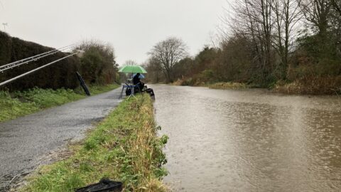 Bad weather didn’t put everyone off our first canal match of 2023