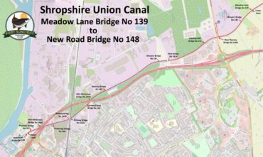 Shropshire Union Canal Meadow Lane Bridge 139 to New Road Bridge 148 (Ellesmere Port)